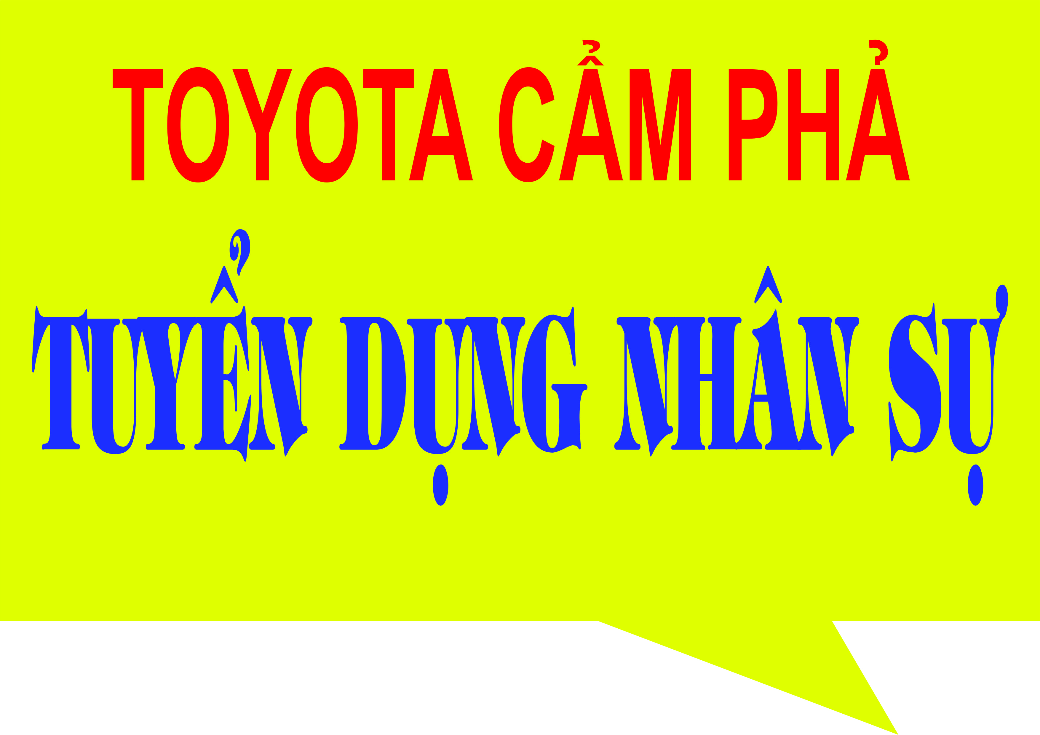 THÔNG BÁO TUYỂN DỤNG