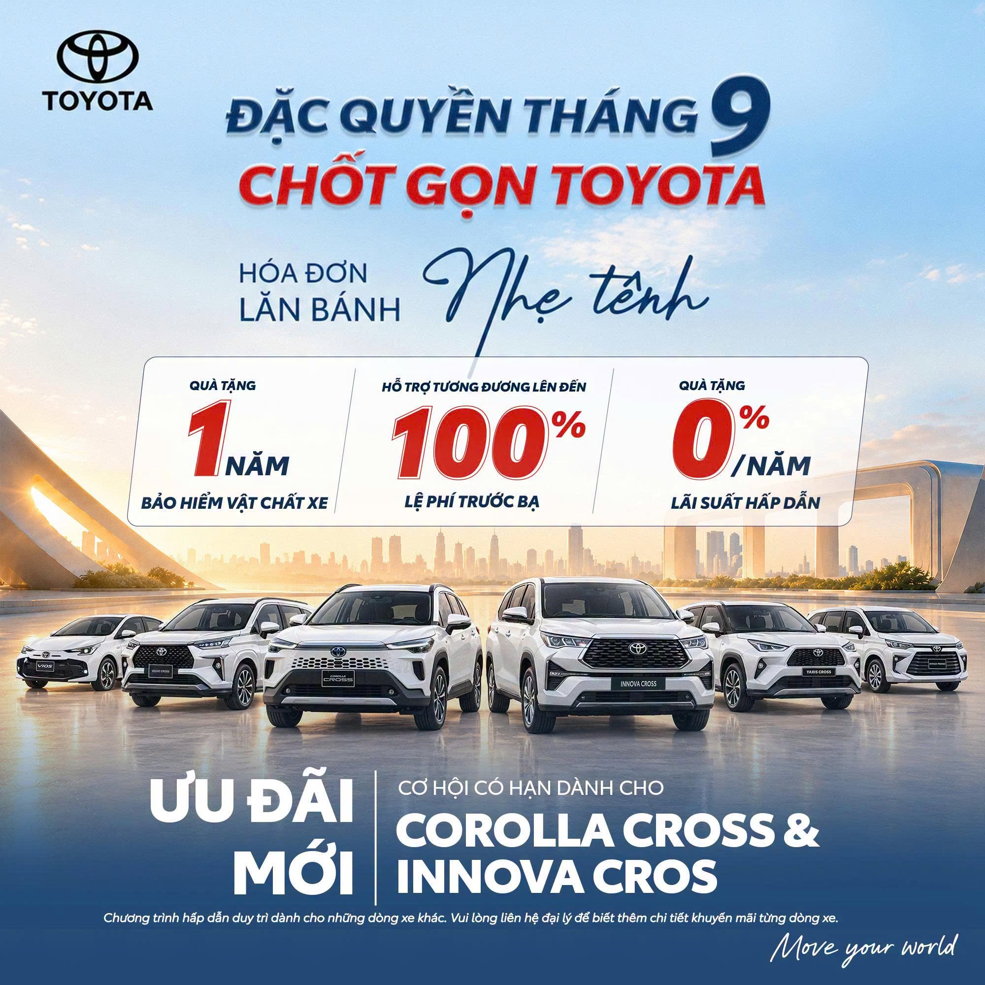 DEAL GIỚI HẠN - THÁNG 9 CHỐT GỌN TOYOTA 