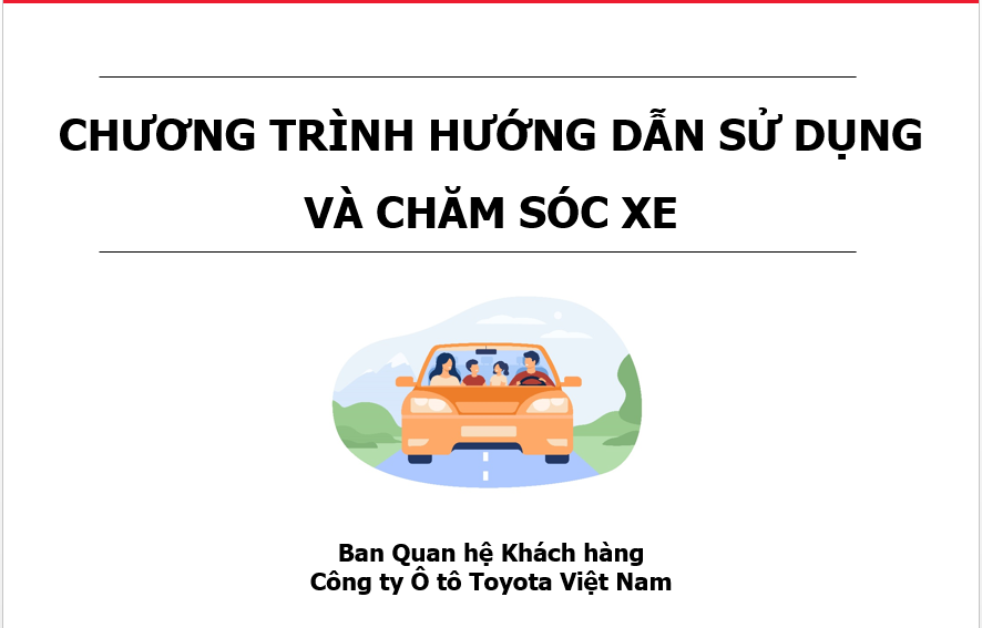 Chương trình hướng dẫn sử dụng và chăm sóc xe 2022