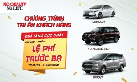 Món quà may mắn từ Toyota trong tháng 3 nhân dịp 25 năm thành lập