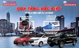 Quà tặng đặc biệt của Toyota Financial services và Toyota Insurance
