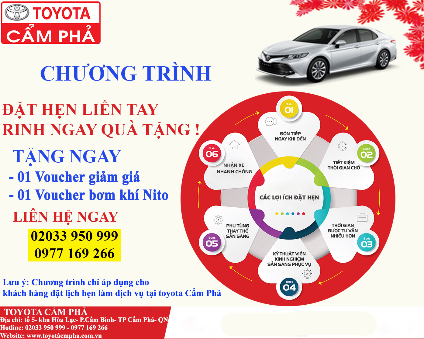 Đặt hẹn liền tay rinh ngay quà tặng