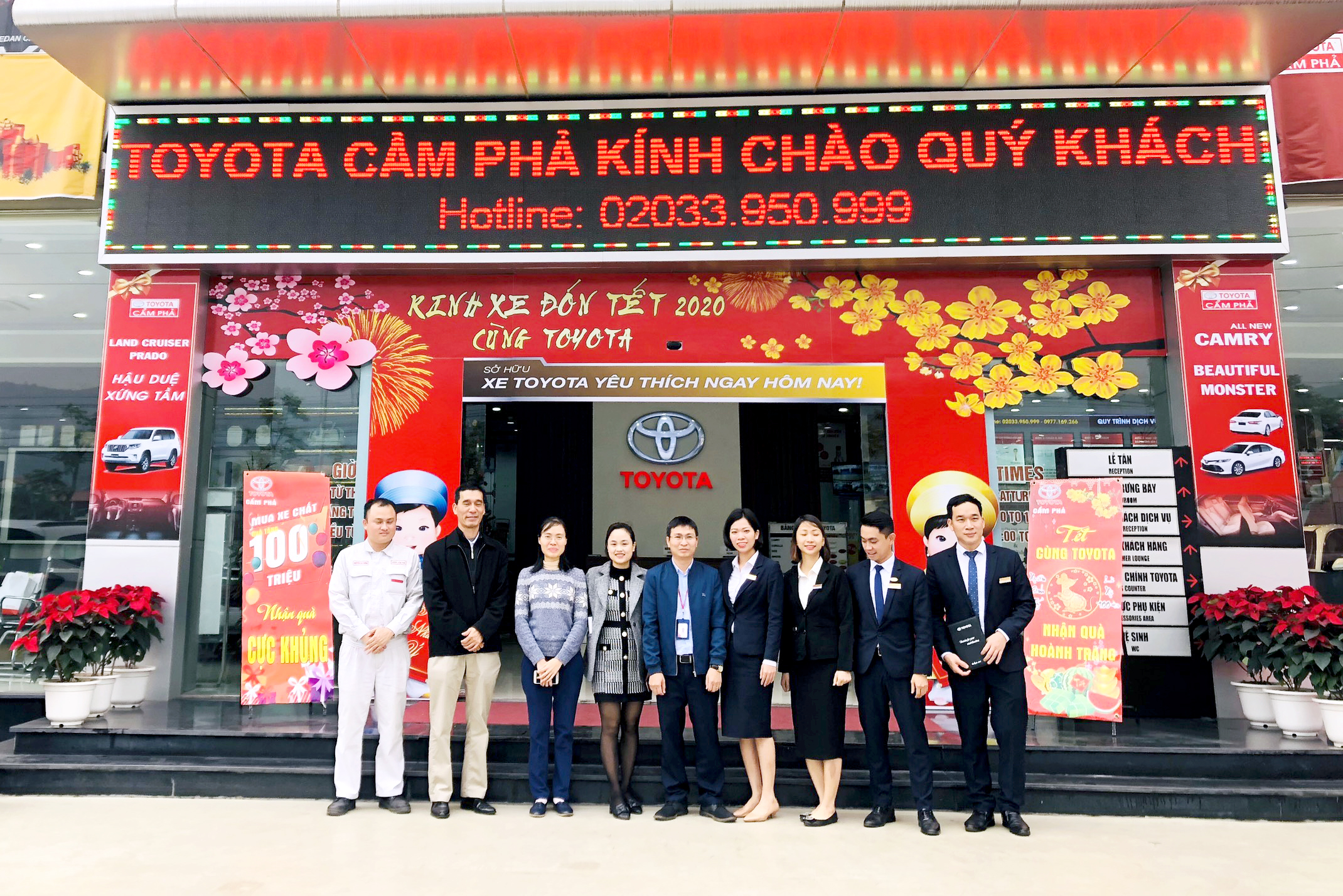 Toyota Cẩm Phả nhận giải thưởng “Đại lý hoàn thành xuất sắc chiến dịch chào hỏi 2019”