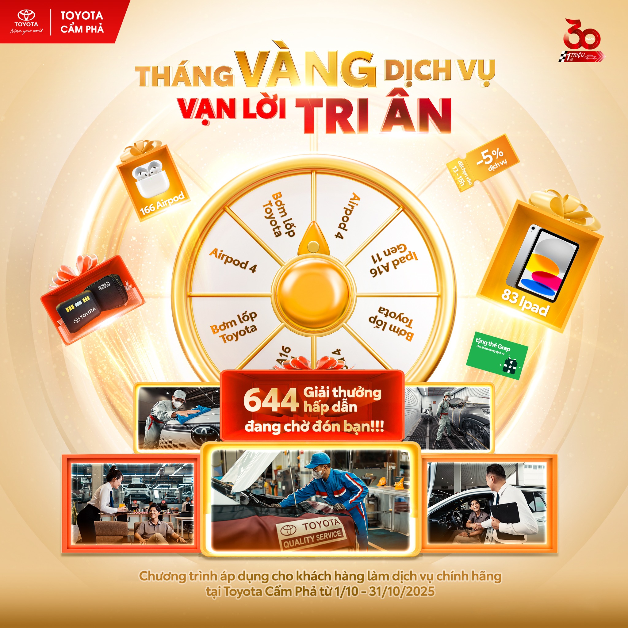 TOYOTA CẨM PHẢ TRIỂN KHAI CHƯƠNG TRÌNH KHUYẾN MẠI THÁNG 10/2025