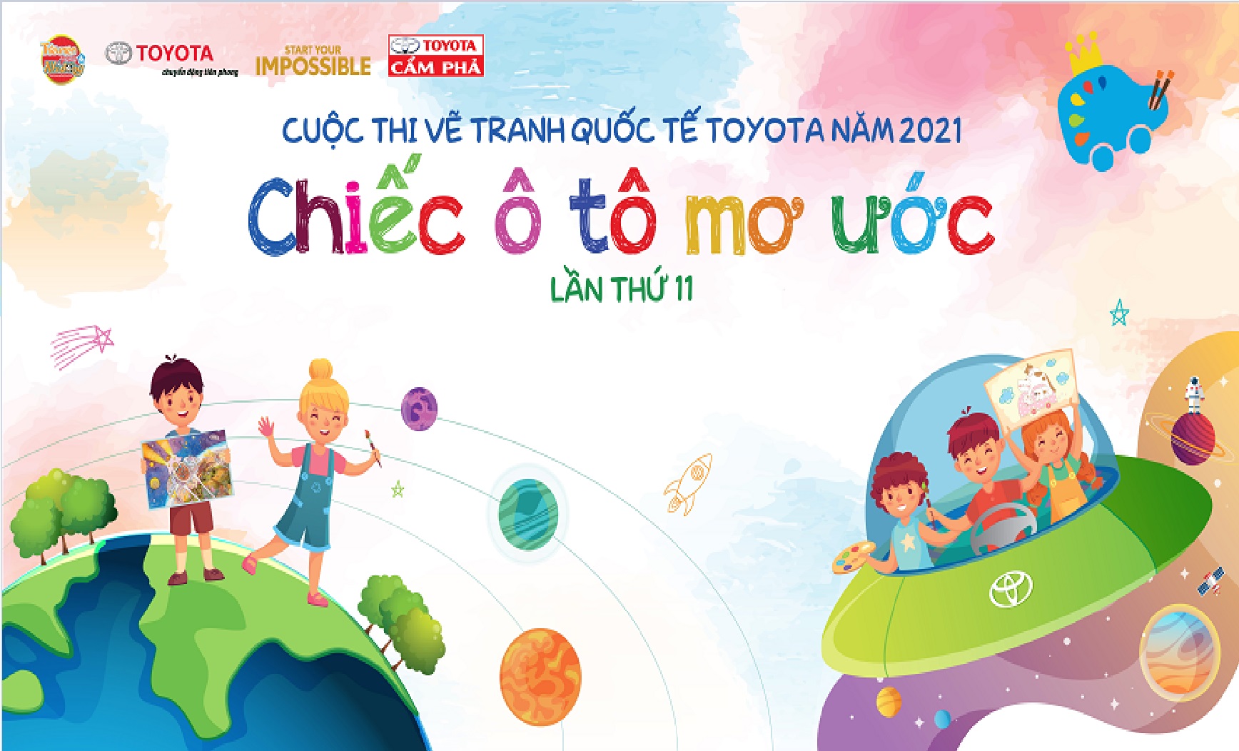 CUỘC THI VẼ TRANH QUỐC TẾ TOYOTA “CHIẾC Ô TÔ MƠ ƯỚC” NĂM 2021 CHÍNH THỨC KHỞI ĐỘNG