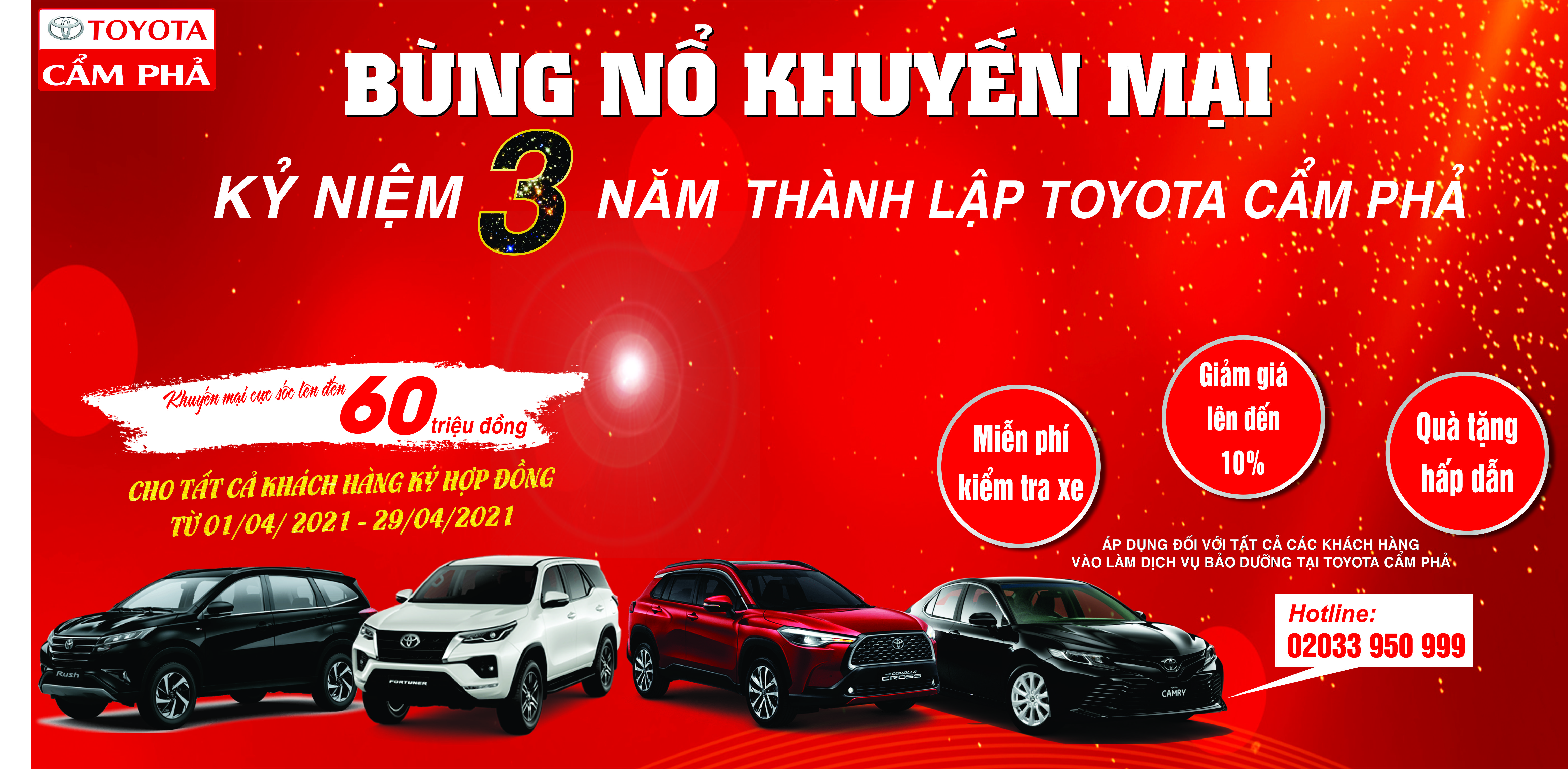 TOYOTA Cẩm Phả kỷ niệm 3 năm thành lập