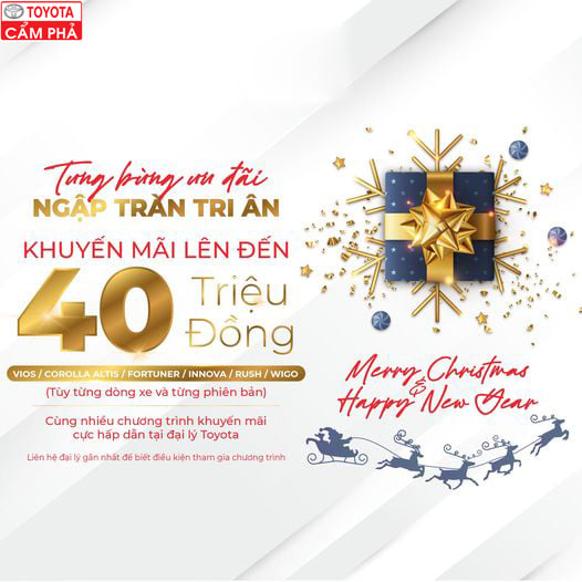 Chương trình ưu đãi của Toyota tháng 1/2022