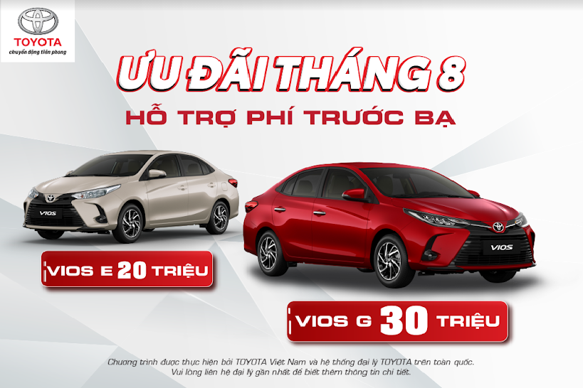 Toyota Việt Nam cùng hệ thống đại lý triển khai chương trình ưu đãi lên đến 30 triệu đồng cho Vios