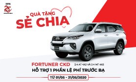 QUÀ TẶNG SẺ CHIA TỪ TOYOTA DÀNH CHO KHÁCH HÀNG TRONG THÁNG 5